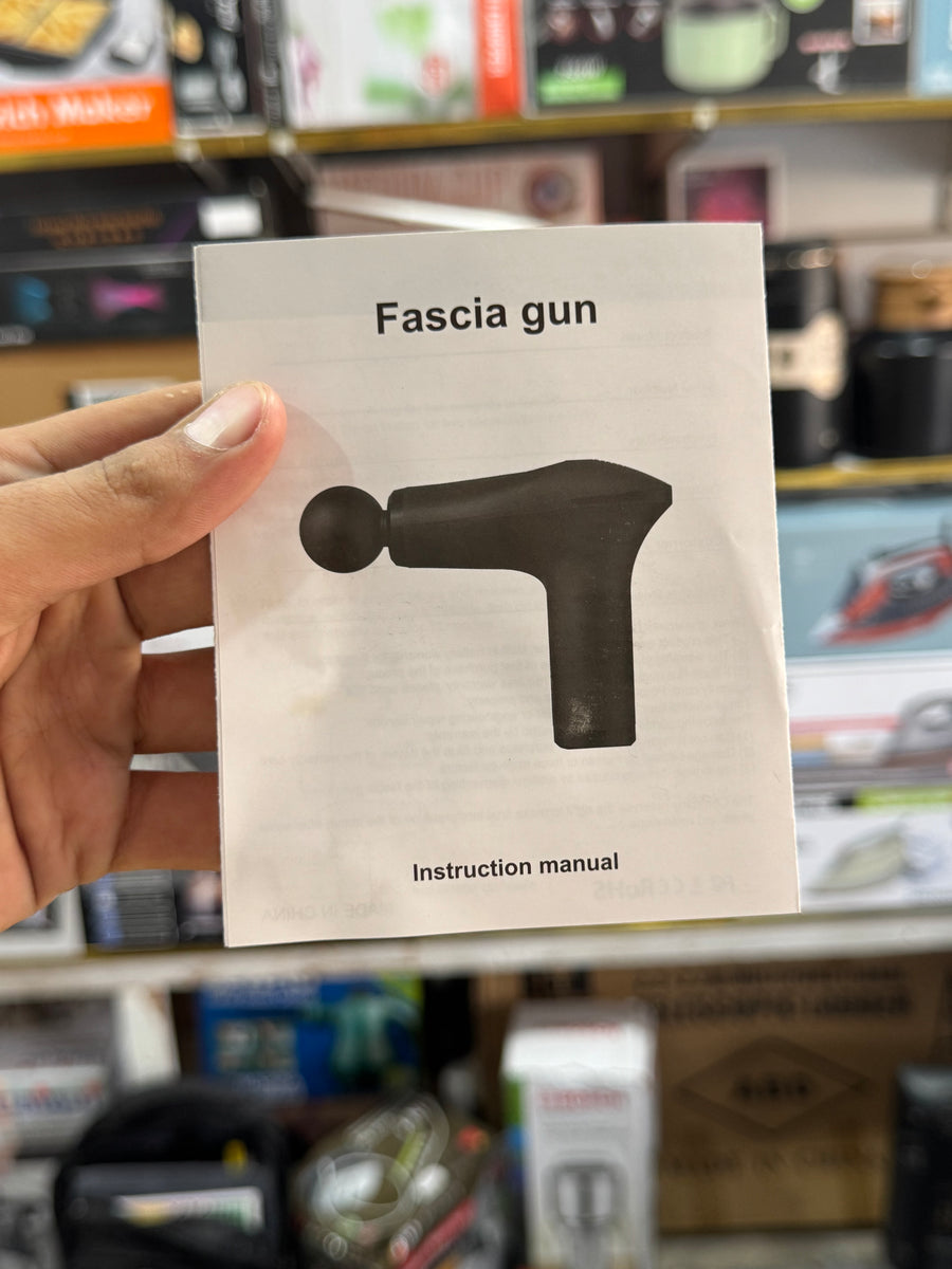 Portable Handheld Fascial Gun HB-012 | Deep Tissue Muscle Massager with 4 Massage Heads GM Electronic