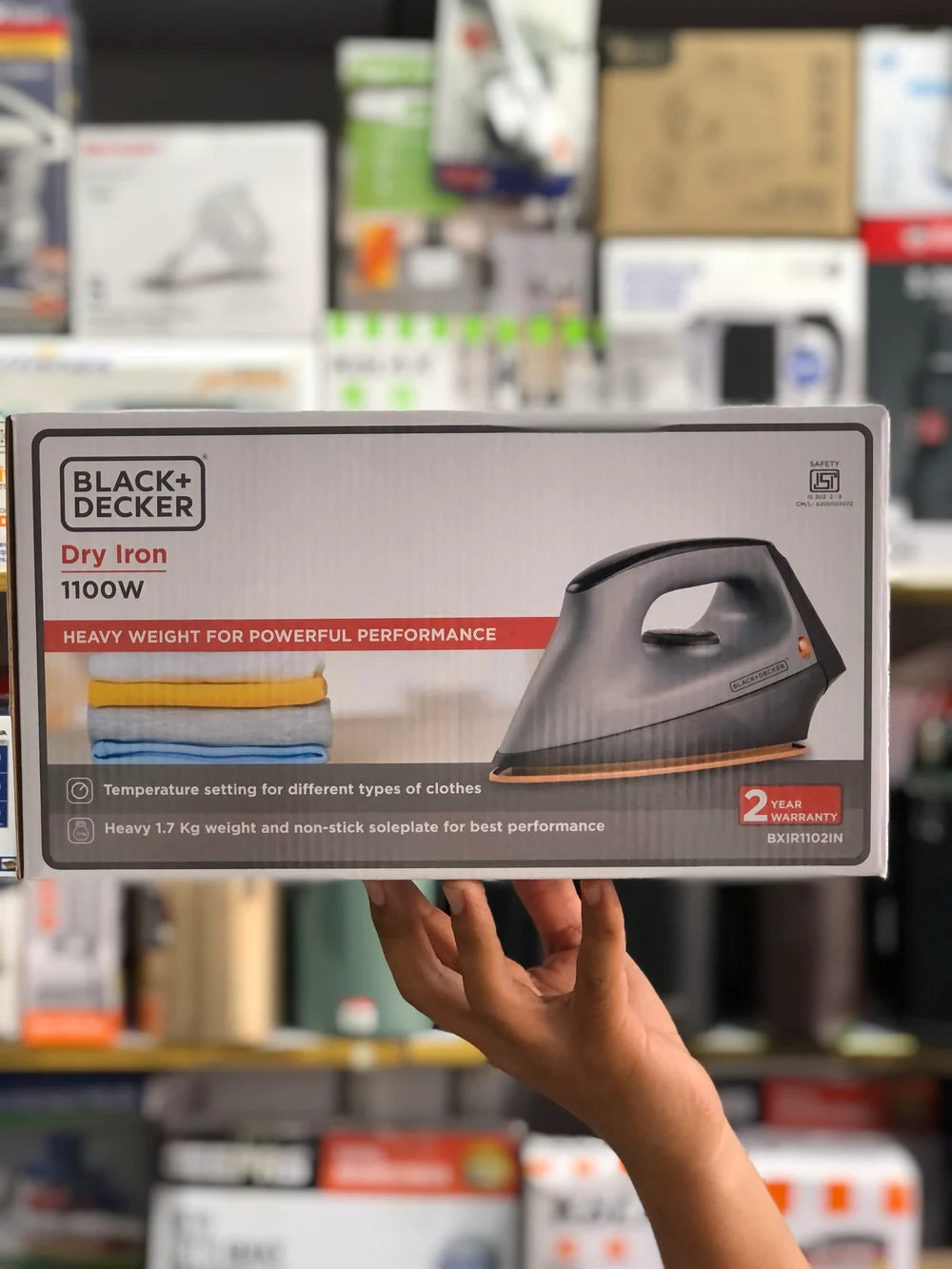 Black+Decker BXIR1102IN 1100W Heavy Weight Dry Iron