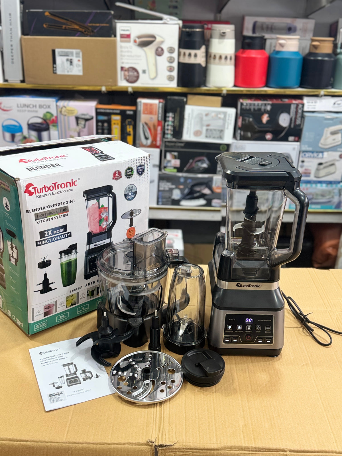 TurboTronic TT-PB800 Blender 3 in 1 GM Electronic