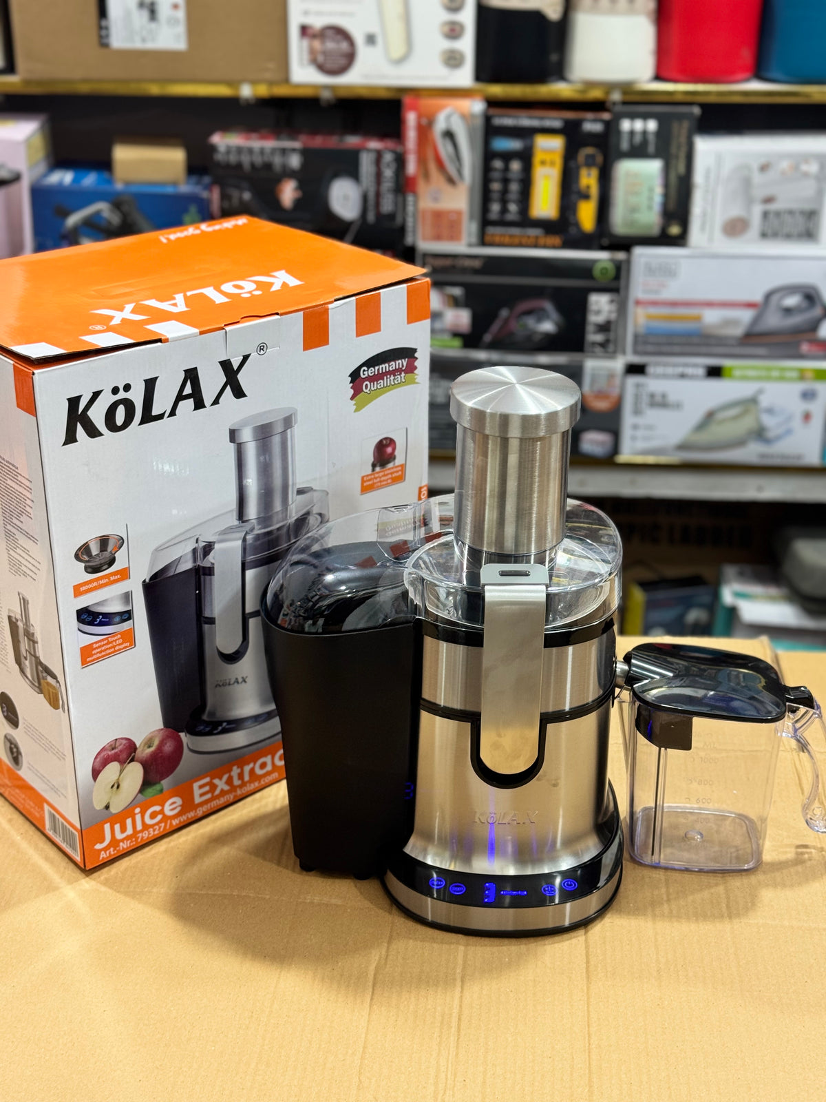 KöLAX Stainless Steel Electric Juice Extractor | Premium German Quality GM Electronic