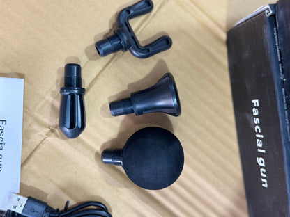 Portable Handheld Fascial Gun HB-012 | Deep Tissue Muscle Massager with 4 Massage Heads GM Electronic