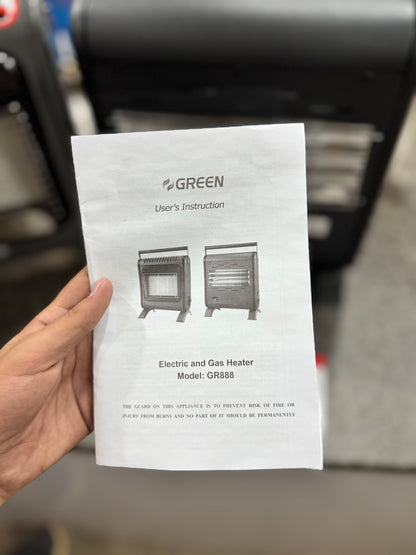 Green Heater Electric and Gas With Three Year Warranty GM Electronic