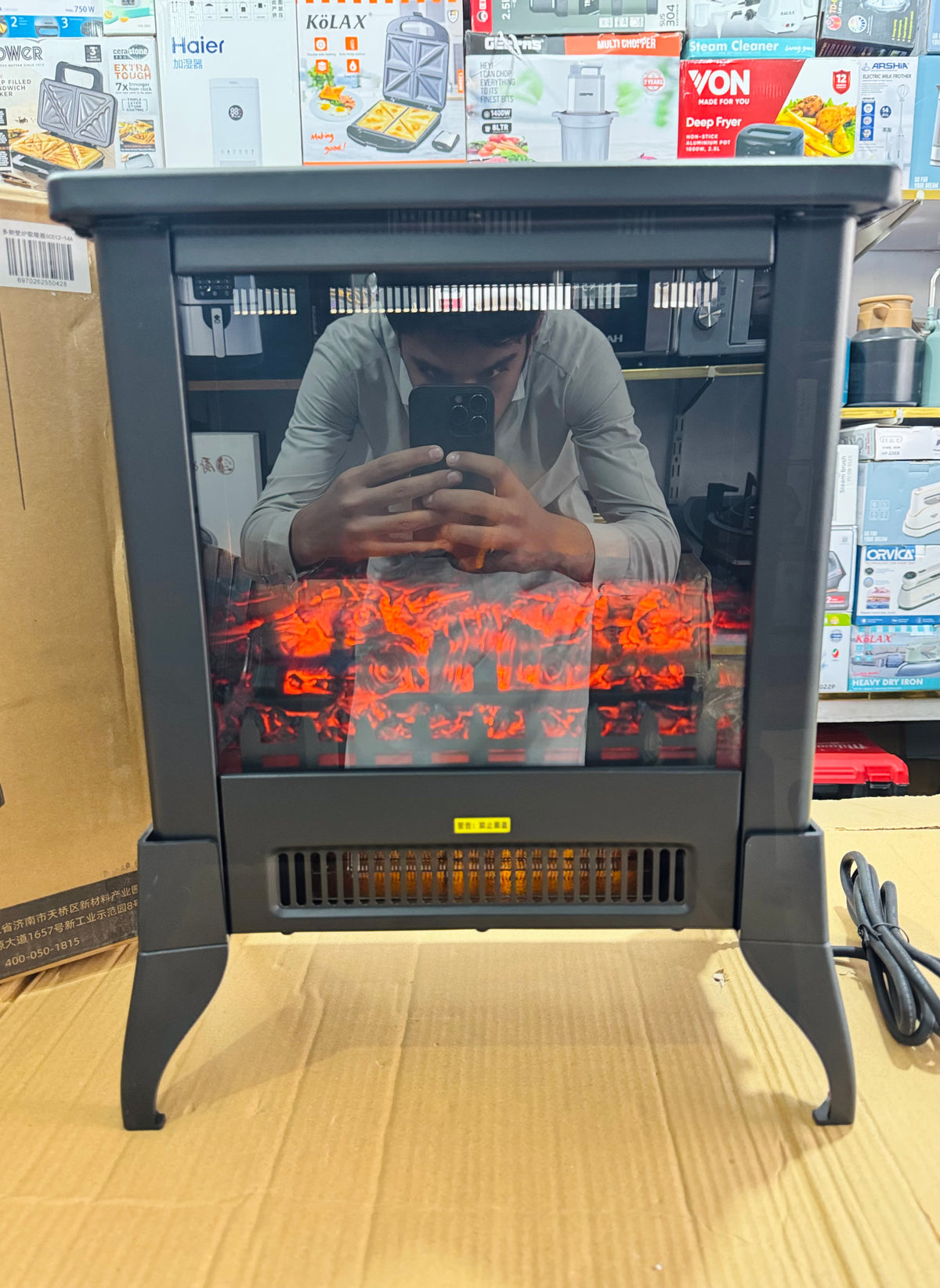 Duolang Electric Fireplace Heater with Flame Effect (SC512-14A) GM Electronic