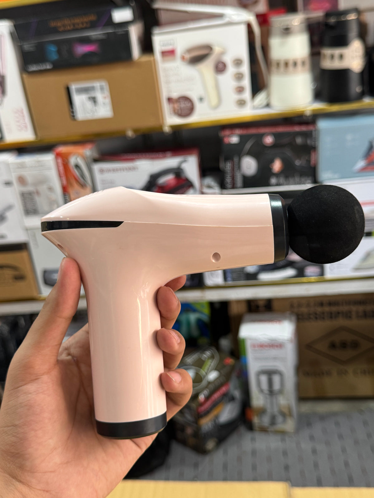 Portable Handheld Fascial Gun HB-012 | Deep Tissue Muscle Massager with 4 Massage Heads GM Electronic