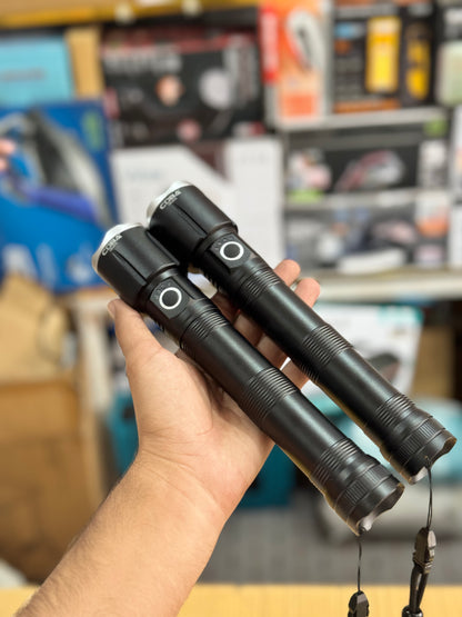 COBA CB-2074-2 LED Flashlight 2 Pc GM Electronic