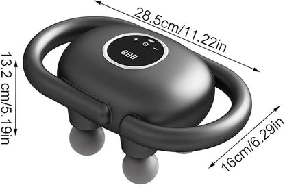 Four-Head Fascia Massage Gun FH-380 - Deep Tissue Muscle Relaxation Device with LCD Display