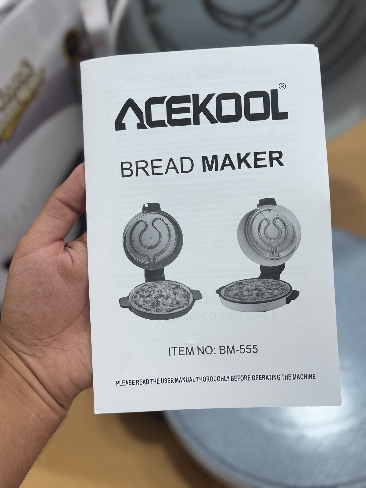 Acekool Pizza & Bread Maker BM-555 GM Electronic