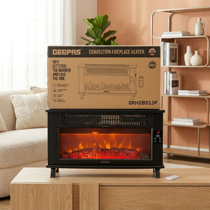 Geepas Convection Fireplace Heater 28513 GM Electronic