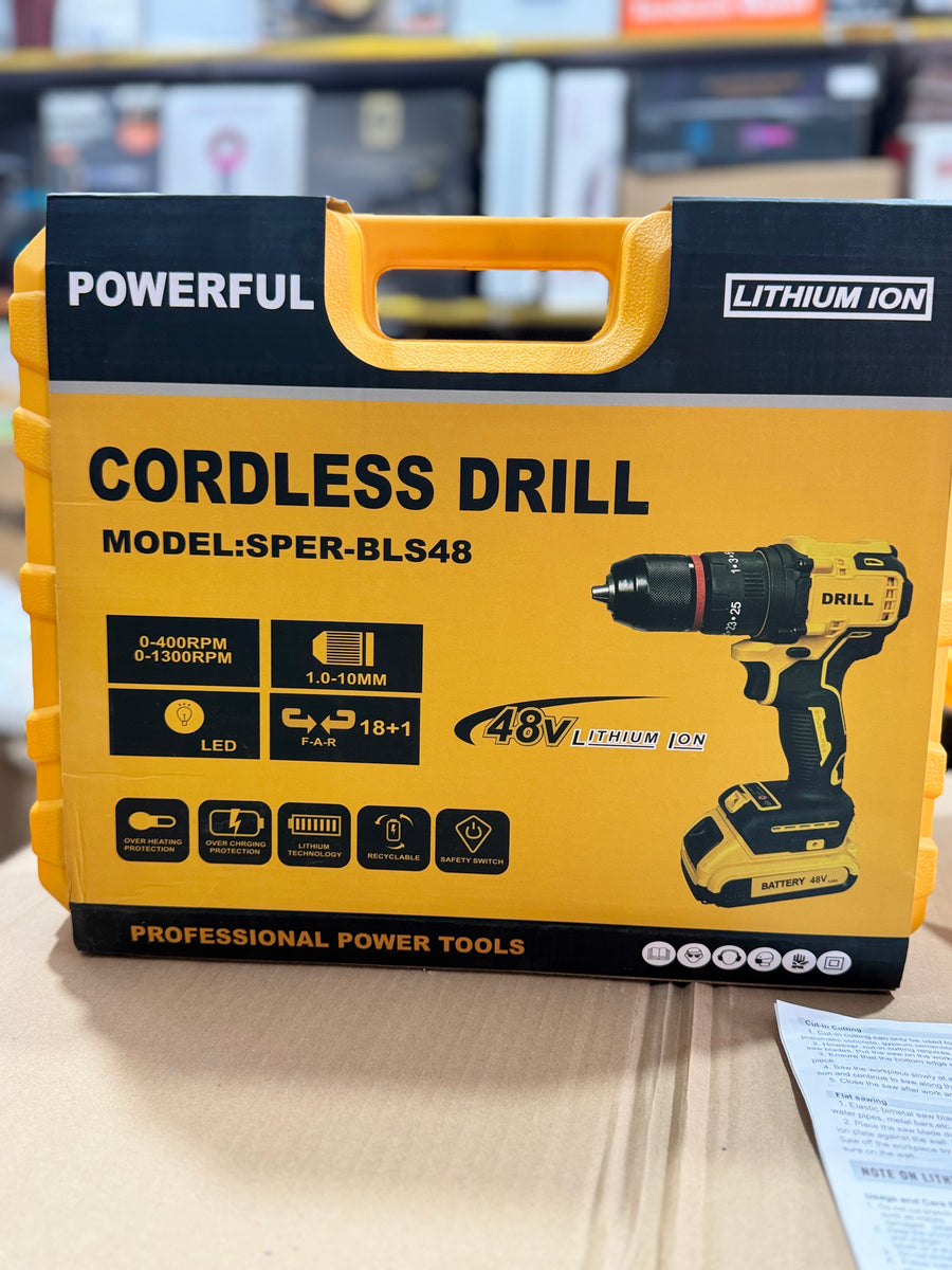 Cordless Drill Machine Tool Kit SPER-BLS48 GM Electronic