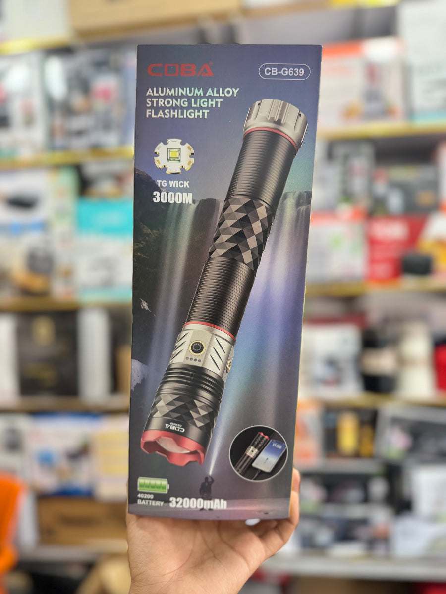 COBA CB-G639 Rechargeable Flashlight GM Electronic