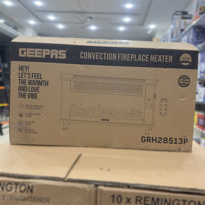 Geepas Convection Fireplace Heater 28513 GM Electronic