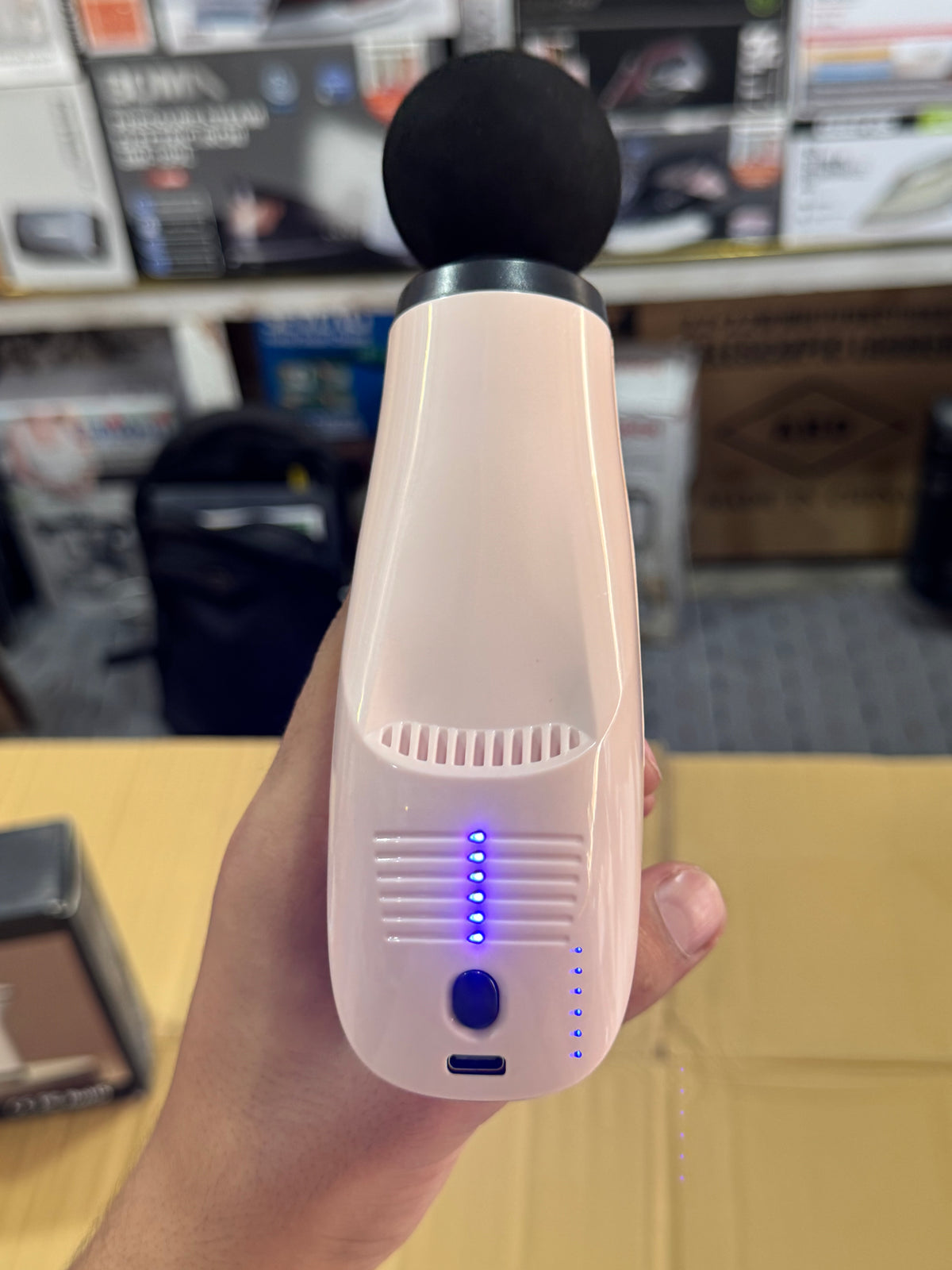 Portable Handheld Fascial Gun HB-012 | Deep Tissue Muscle Massager with 4 Massage Heads GM Electronic