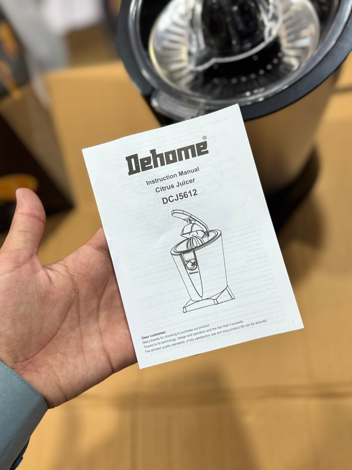 Dehome 600W Electric Citrus Juicer (DCJ5612) GM Electronic