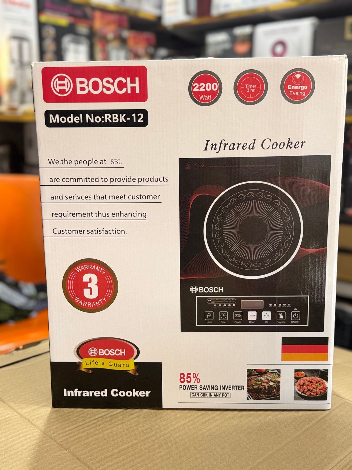 Bosch RBK-12 Infrared Cooker 2200W G.M Electronices