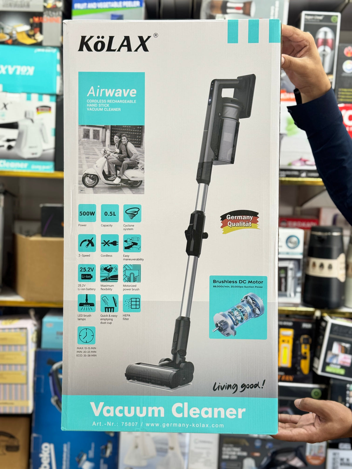 Kolax Airwave 25.2V Cordless Stick Vacuum Cleaner (Art. 75807) GM Electronic