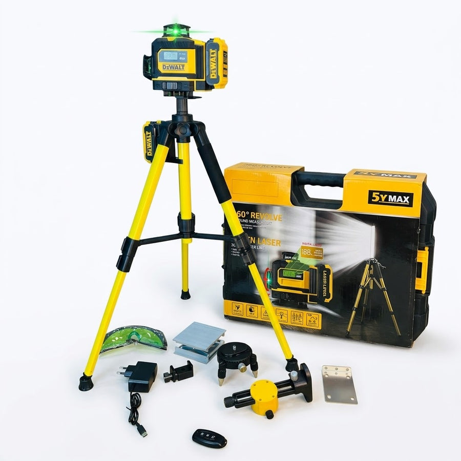 DeWalt 360° Green Laser Level with Tripod Kit GM Electronic
