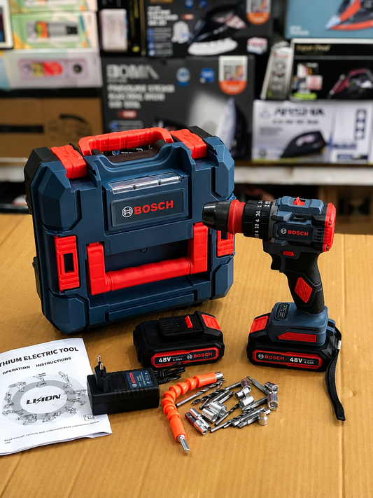 Bosch 48V  Cordless Drill Machine | Brushless Power Tool Kit with Battery