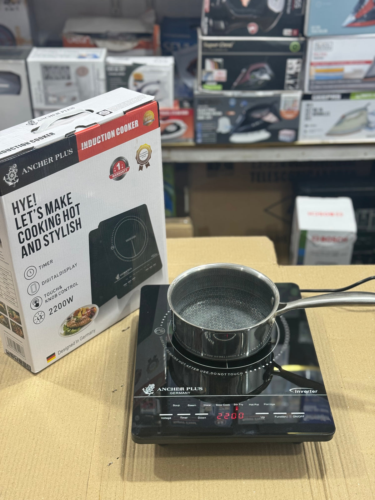 Ancher Plus Induction Cooker 2200W GM Electronic
