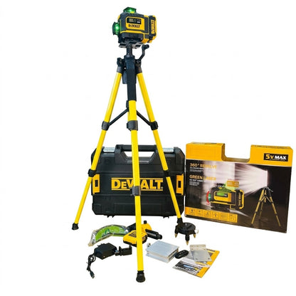 DeWalt 360° Green Laser Level with Tripod Kit GM Electronic