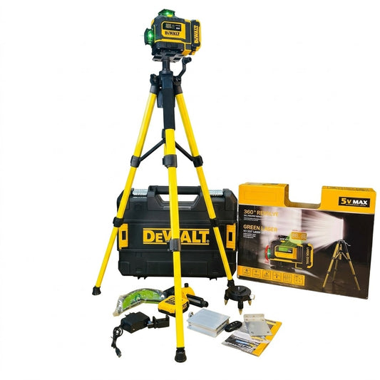 DeWalt 360° Green Laser Level with Tripod Kit GM Electronic
