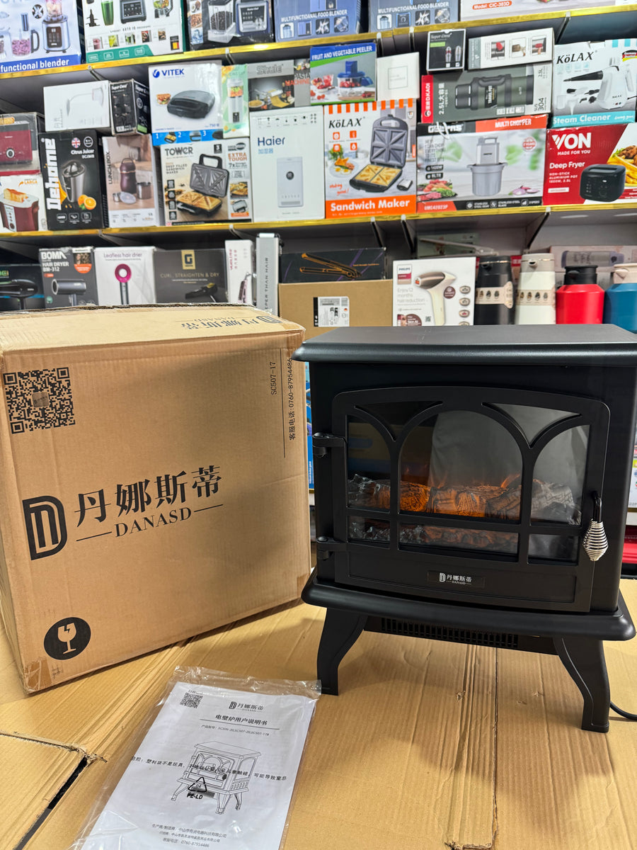 Danasd Electric Fireplace Heater with Flame Effect (SC507-17) GM Electronic