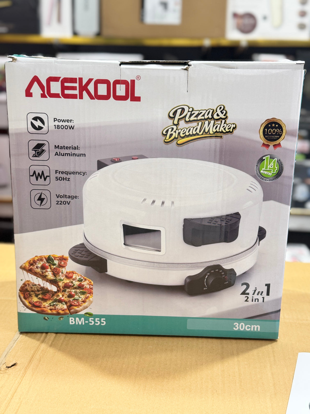 Acekool Pizza & Bread Maker BM-555 GM Electronic
