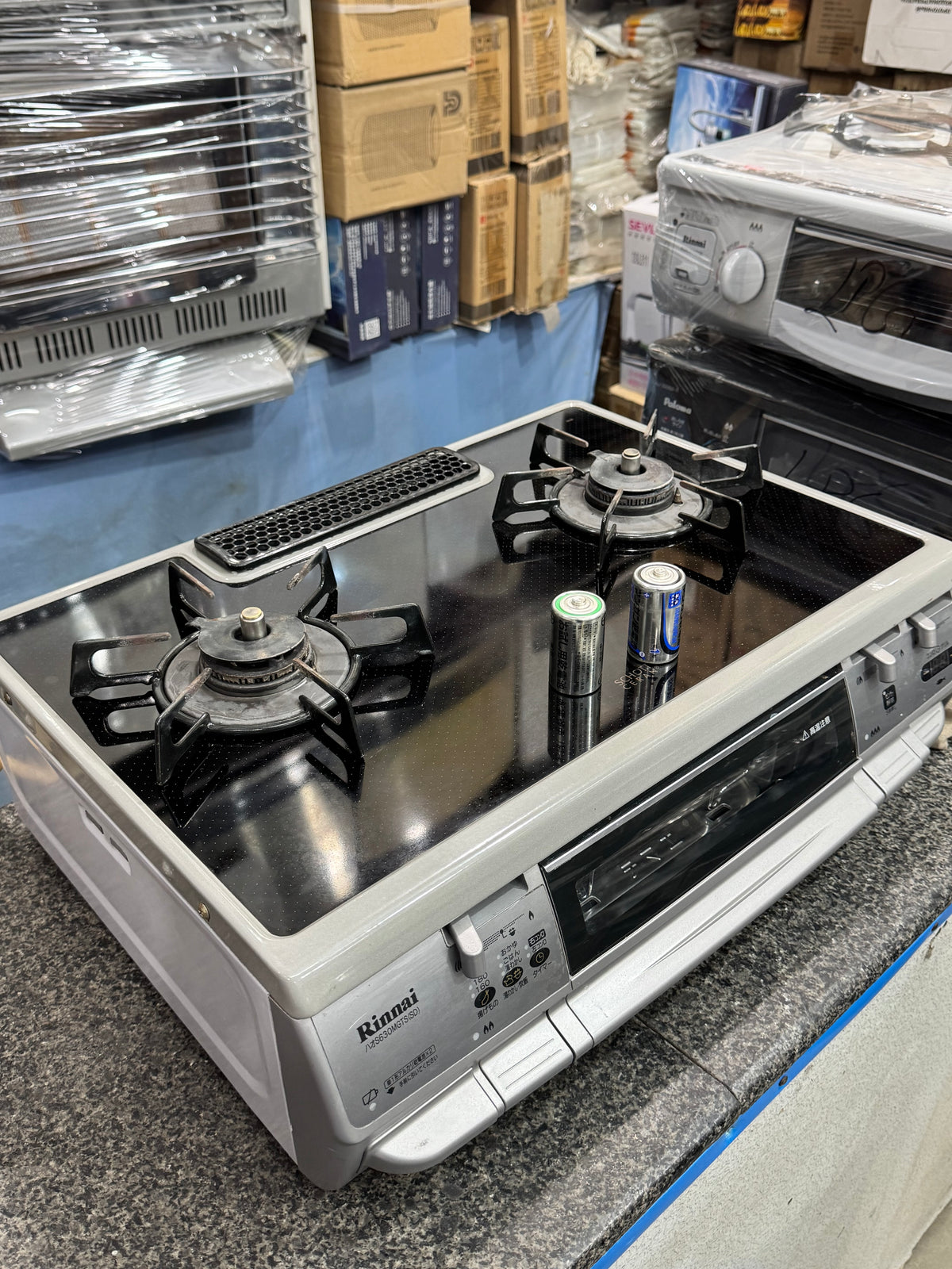 Rinnai 2-Burner Gas Stove with Built-in Grill (Japanese Model) GM Electronic