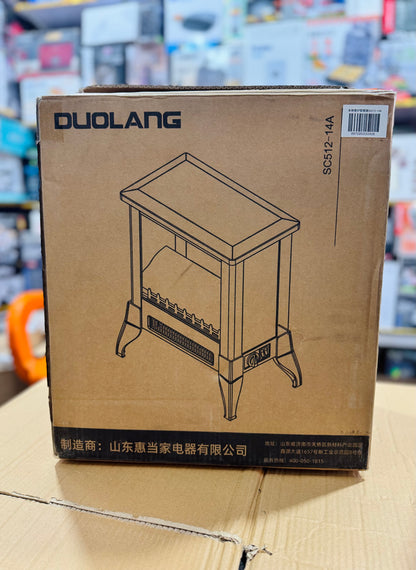 Duolang Electric Fireplace Heater with Flame Effect (SC512-14A) GM Electronic