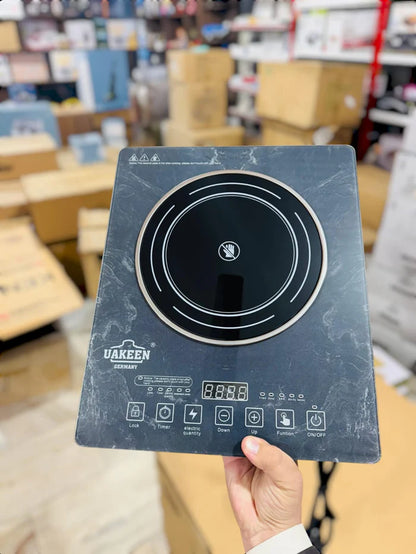 UAKEEN Germany 2400W Digital Infrared Cooker Touch Control LED Display Portable Electric Cooktop with Multiple Cooking Functions