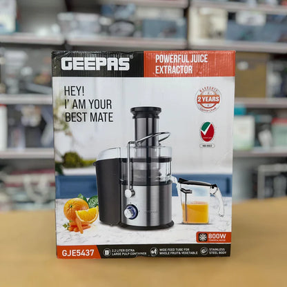 Geepas GJE5437 800W Powerful  slow Juice Extractor