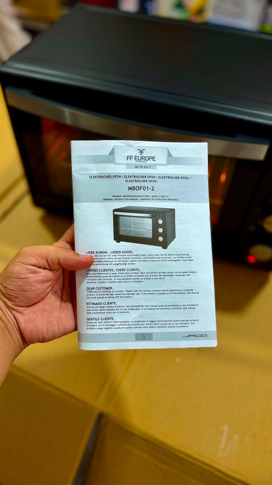 FF EUROPE 30L Electric Backing Oven - GM Electronic