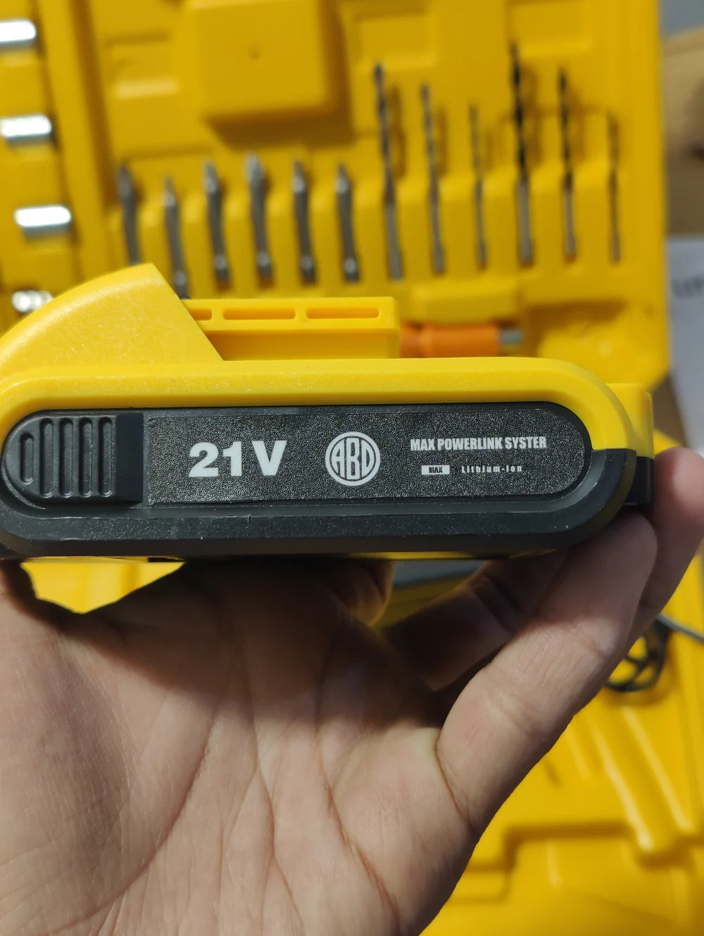 ABD 21V Cordless Impact Drill & Screwdriver Toolkit with Dual Lithium-Ion Batteries & Accessory Kit