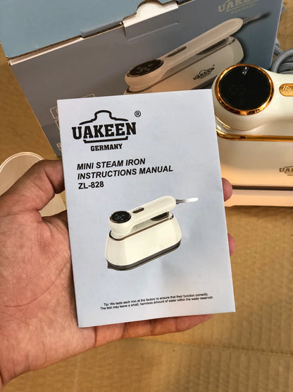 UAKEEN 1300W Mini Travel Steam Iron with LCD Display
