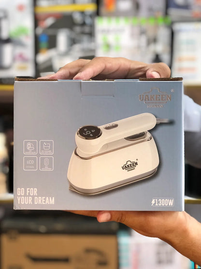 UAKEEN 1300W Mini Travel Steam Iron with LCD Display