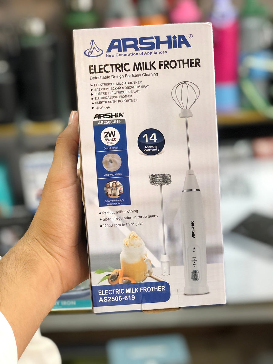 Arshia 3 in 1 Milk Coffee Frother & Egg Whisker 2506-619 - GM Electronic