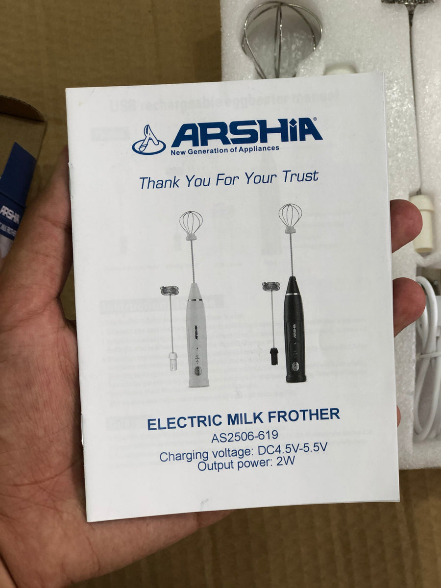 Arshia 3 in 1 Milk Coffee Frother & Egg Whisker 2506-619 - GM Electronic