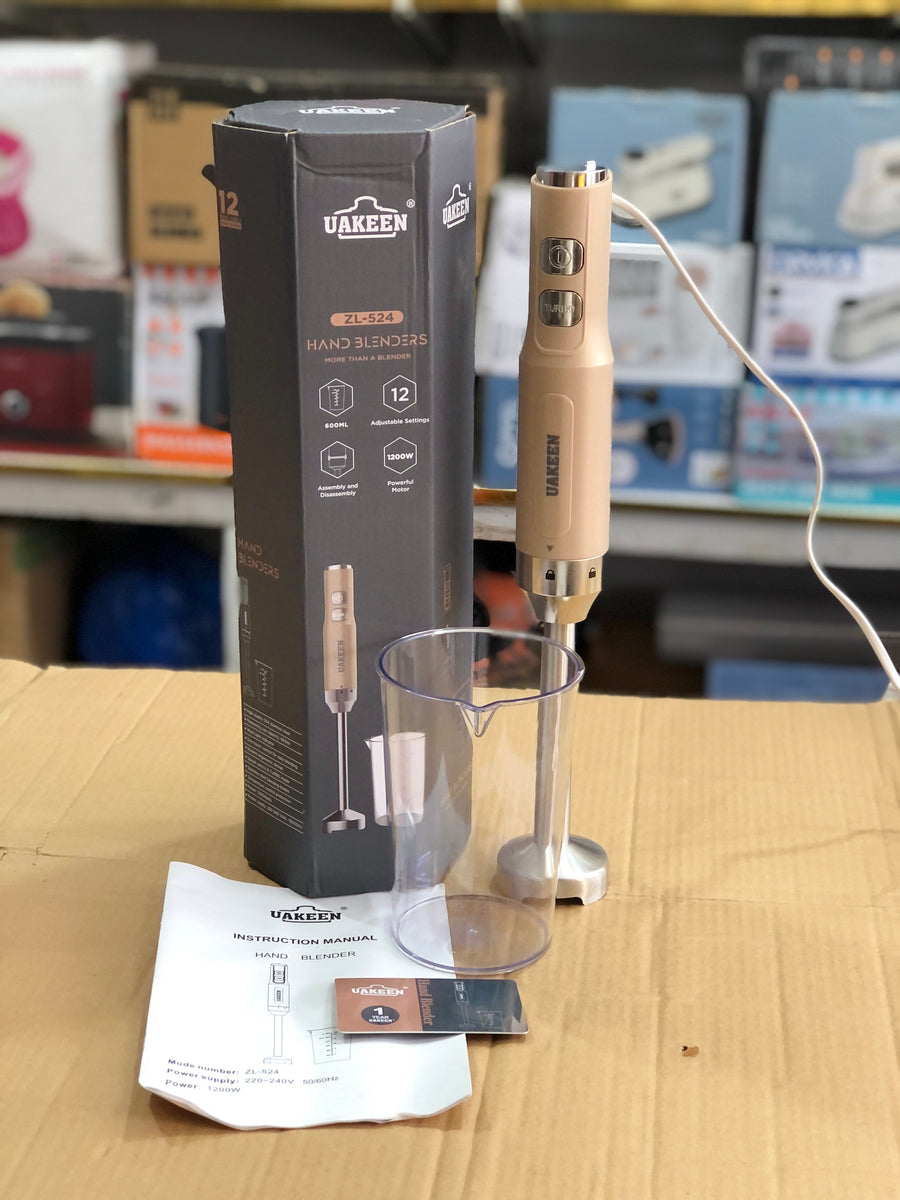 Uakeen 2 in 1 Electric Hand Blender Set Zl-524 Quetta Imports