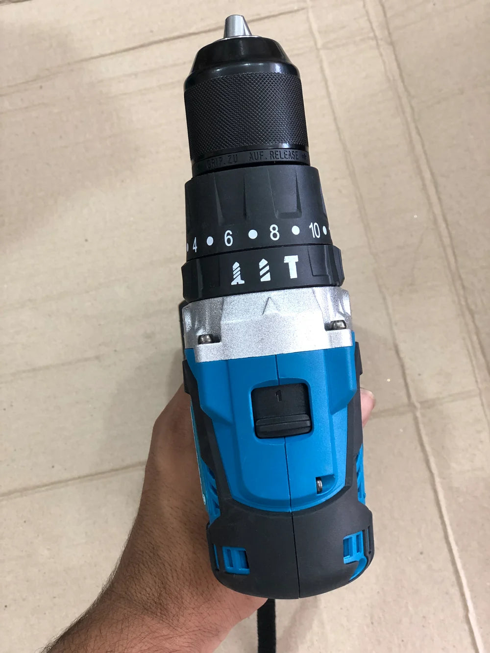 Makita Style HP002G 44V Cordless Impact Hammer Drill Kit (2x XGT 6.0Ah Li-Ion Batteries, Charger, Side Handle & Accessory Set)