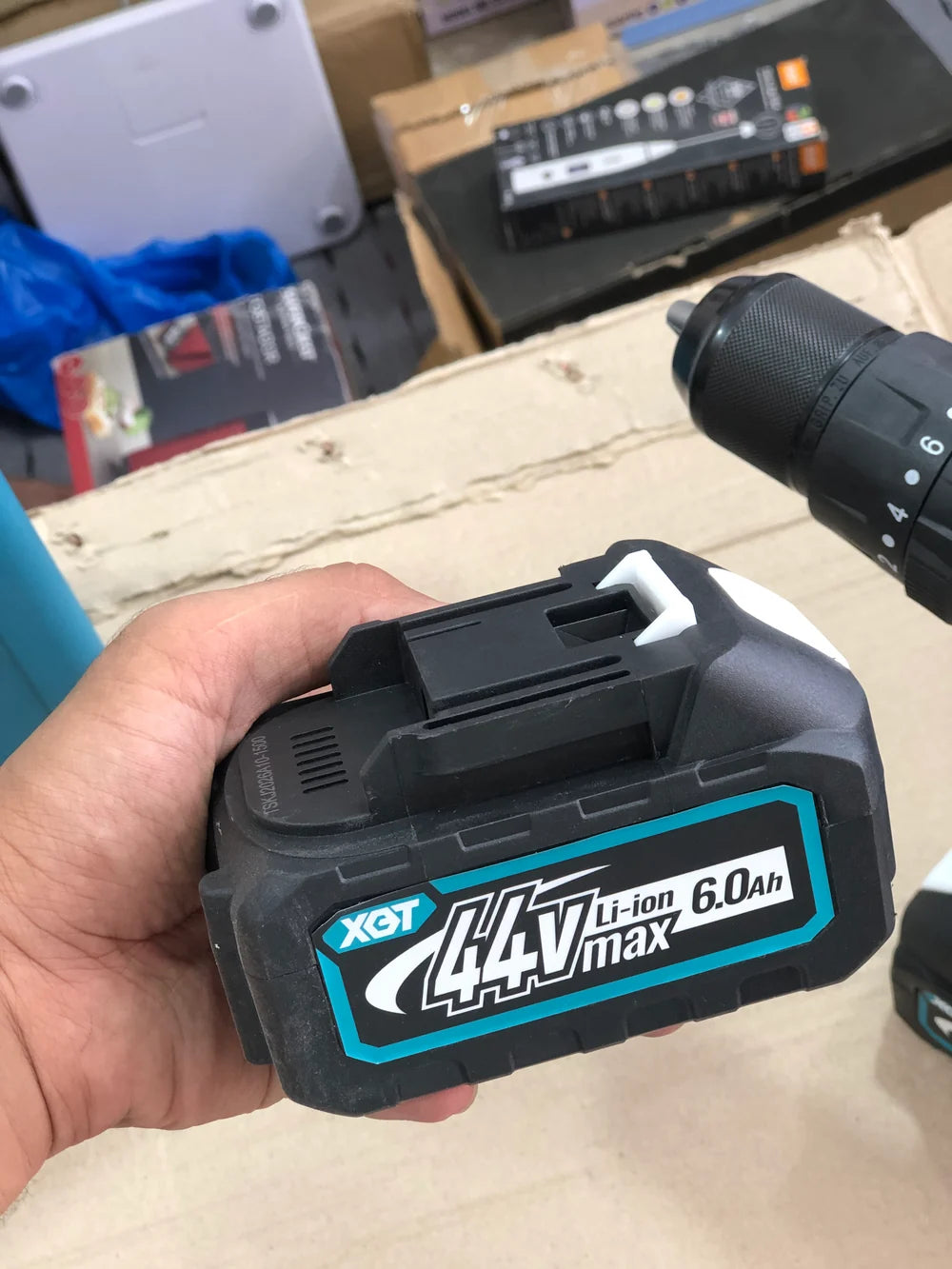 Makita Style HP002G 44V Cordless Impact Hammer Drill Kit (2x XGT 6.0Ah Li-Ion Batteries, Charger, Side Handle & Accessory Set)