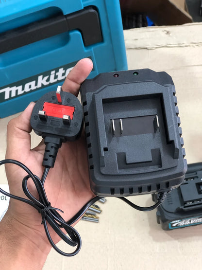 Makita Style HP002G 44V Cordless Impact Hammer Drill Kit (2x XGT 6.0Ah Li-Ion Batteries, Charger, Side Handle & Accessory Set)