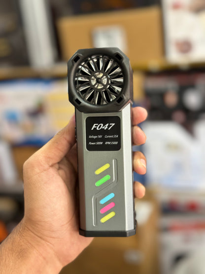 Violent Fan Handheld Turbo Blower with LED Light (F047-1) GM Electronic