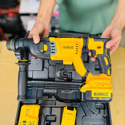 DeWalt Style 88V Cordless Rotary SDS Hammer Drill Kit (2x XR Li-Ion Batteries, DCH263 Charger & Carry Case)
