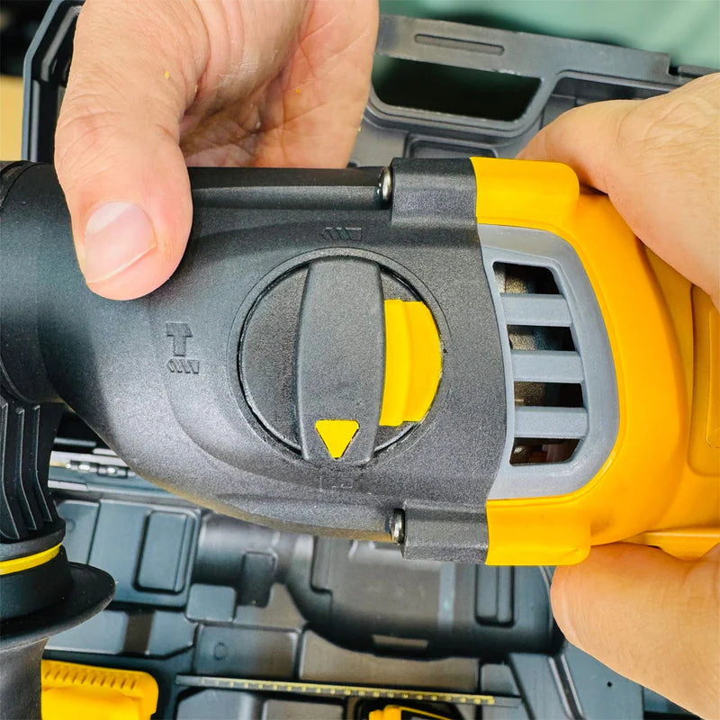DeWalt Style 88V Cordless Rotary SDS Hammer Drill Kit (2x XR Li-Ion Batteries, DCH263 Charger & Carry Case)