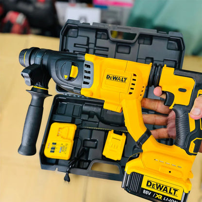 DeWalt Style 88V Cordless Rotary SDS Hammer Drill Kit (2x XR Li-Ion Batteries, DCH263 Charger & Carry Case)