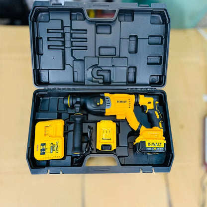 DeWalt Style 88V Cordless Rotary SDS Hammer Drill Kit (2x XR Li-Ion Batteries, DCH263 Charger & Carry Case)