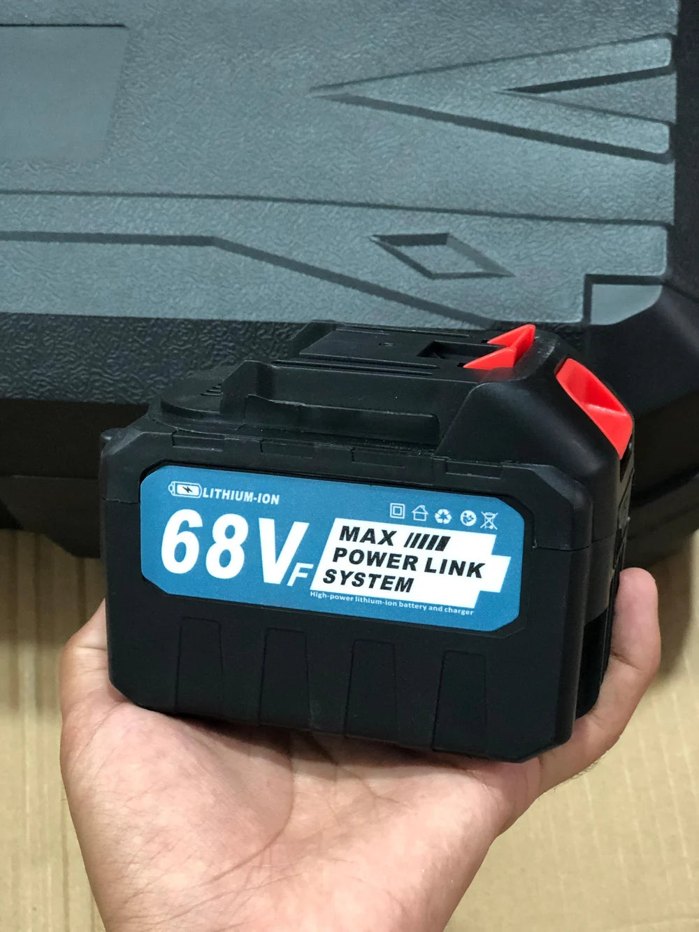 12-Inch Cordless Brushless Chainsa Kit with 2x 68V Lithium-Ion Batteries, Charger & Carrying Case