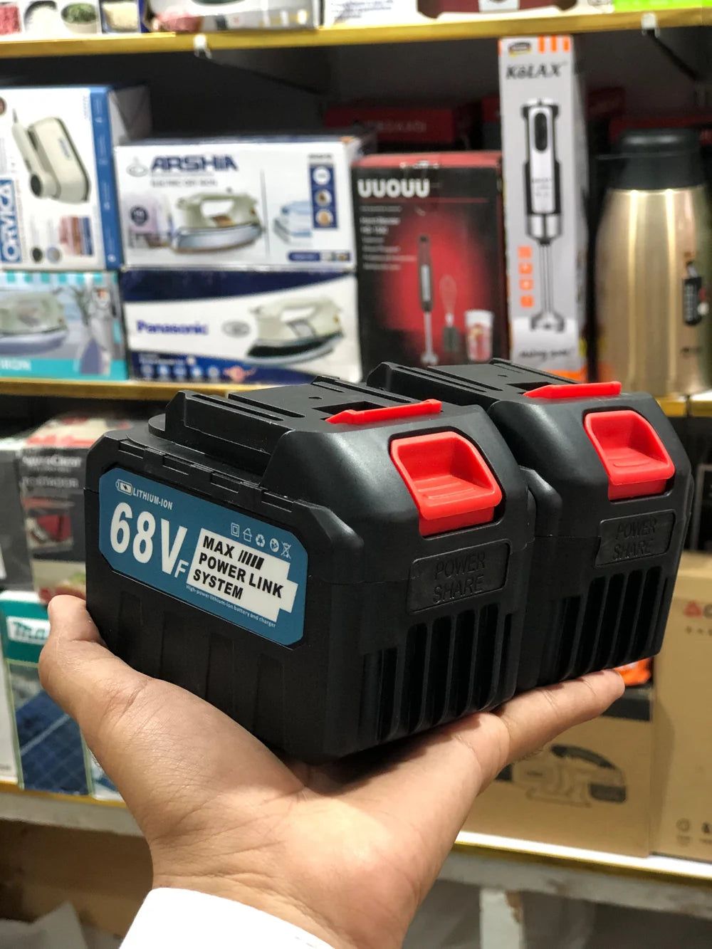 12-Inch Cordless Brushless Chainsa Kit with 2x 68V Lithium-Ion Batteries, Charger & Carrying Case