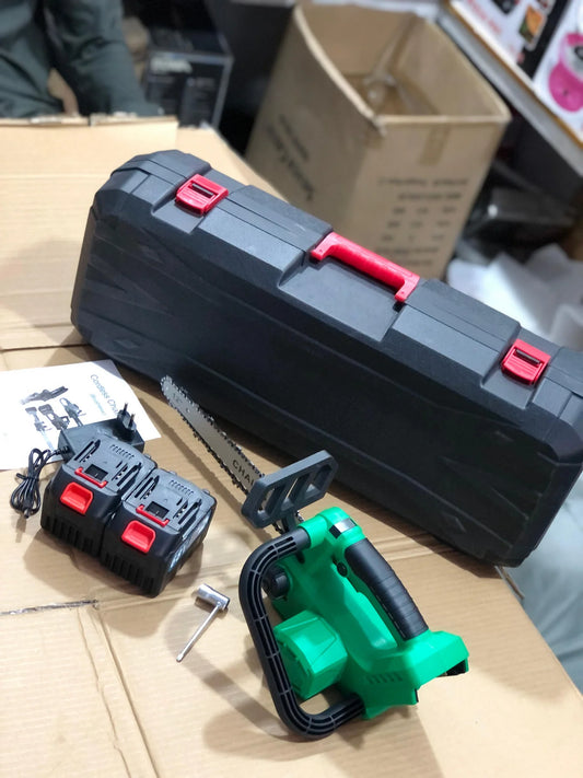 12-Inch Cordless Brushless Chainsa Kit with 2x 68V Lithium-Ion Batteries, Charger & Carrying Case