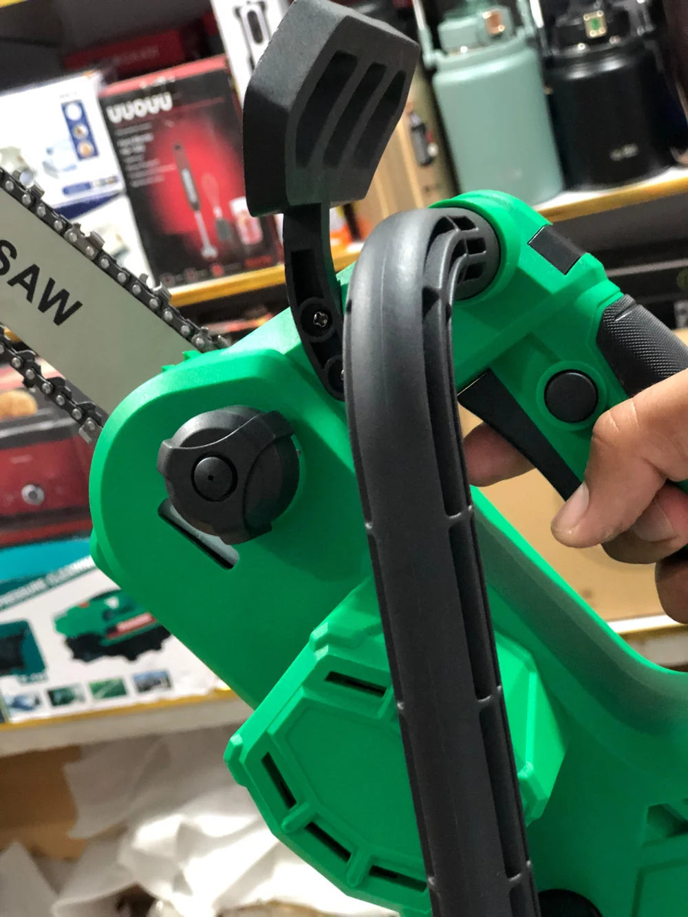 12-Inch Cordless Brushless Chainsa Kit with 2x 68V Lithium-Ion Batteries, Charger & Carrying Case