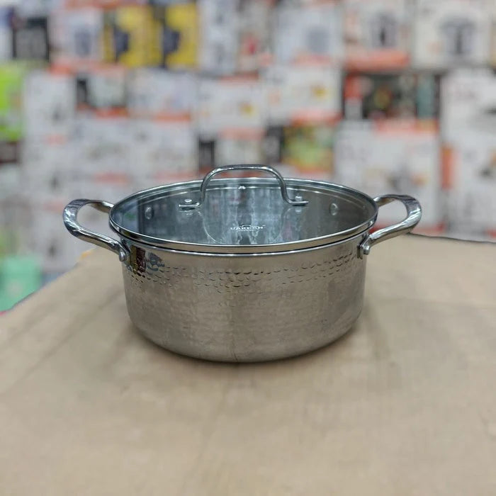 UAKEEN VK-56 Triply Stainless Steel Cookware Set – 9 Pcs